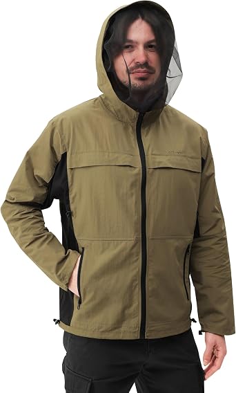 Mosquito Jacket with Ice Packs, Zipper Bug-Proof Shirt, Durable Mosquito Net Suit Proof Clothing for Garden Hiking