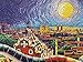 Lucky Puzzles 'Magical Barcelona Nigh't - 1000 Piece Spanish Art Jigsaw Puzzle: Vibrant Abstract Cityscape - Explore Barcelona's Architectural Wonders