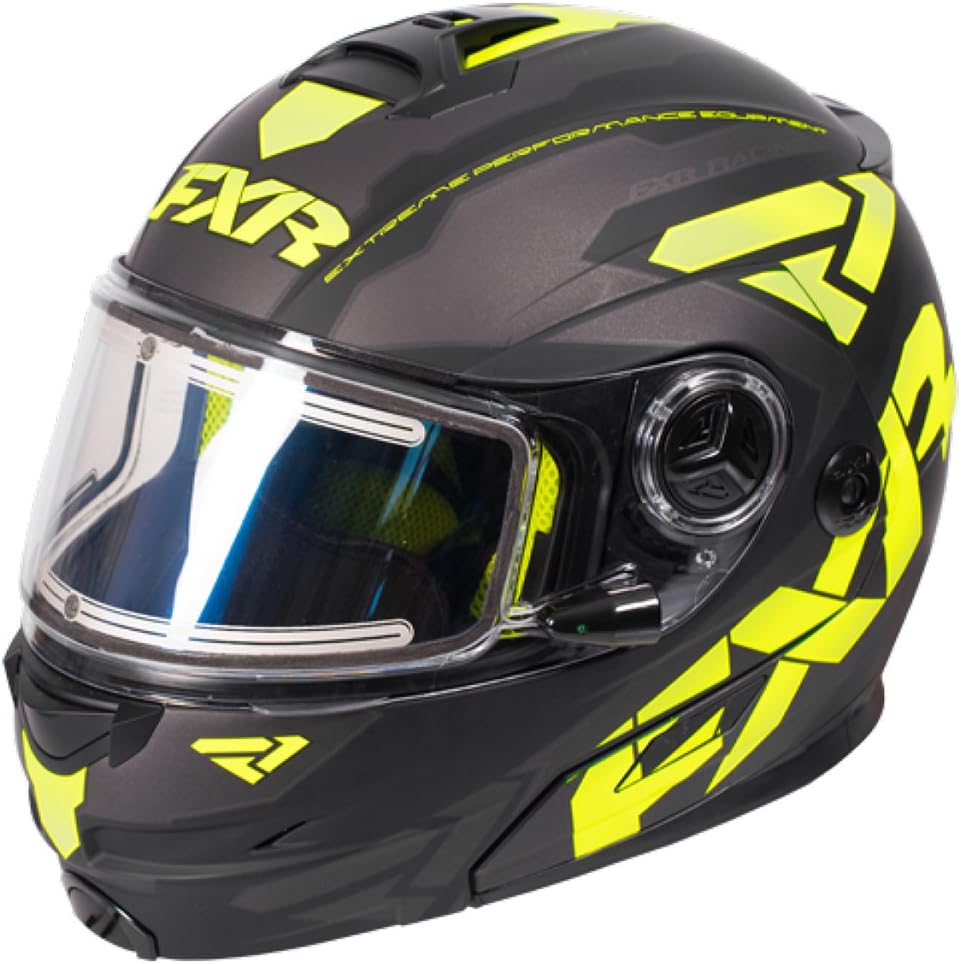 FXR Fuel Modular Elite Helmet W/Electric Shield Black/HI