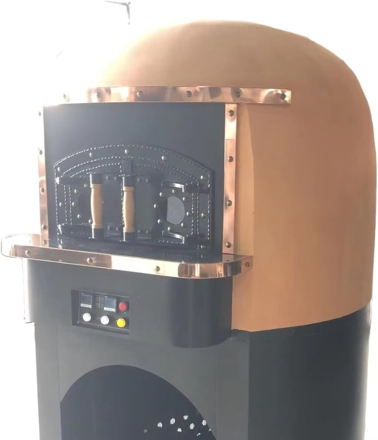 Propane/Natural Gas Fired Rotating Deck Baker, Stainless Steel Construction, High-Temperature Ceramic Stone, Space-Saving Design for Pizzeria, Restaurant, Bakery