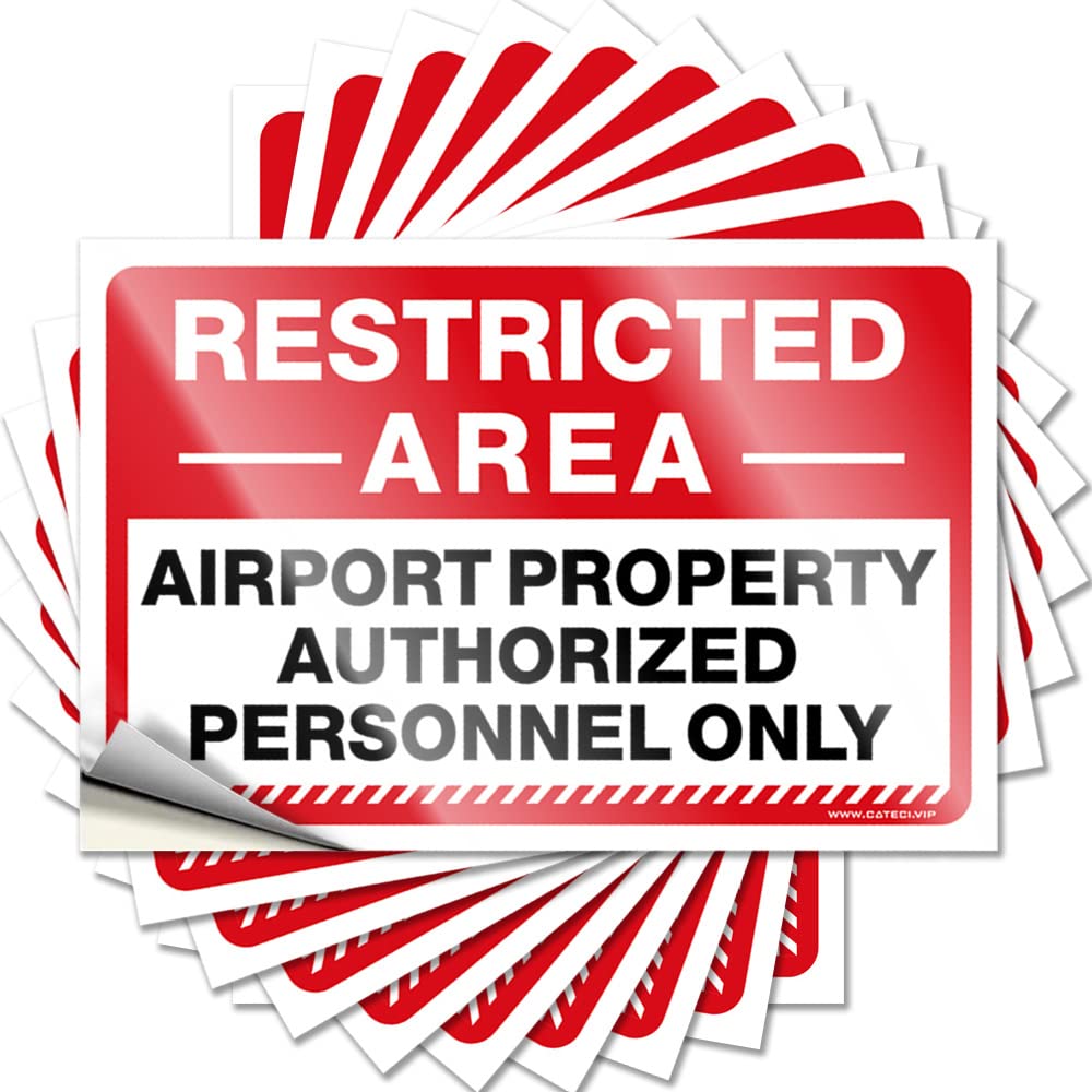 Quote Sweet Water Funny Bottle Restricted Area Airport Property Authorized Personnel Only Road - Scratch Resistant Stickers(6X9CM)