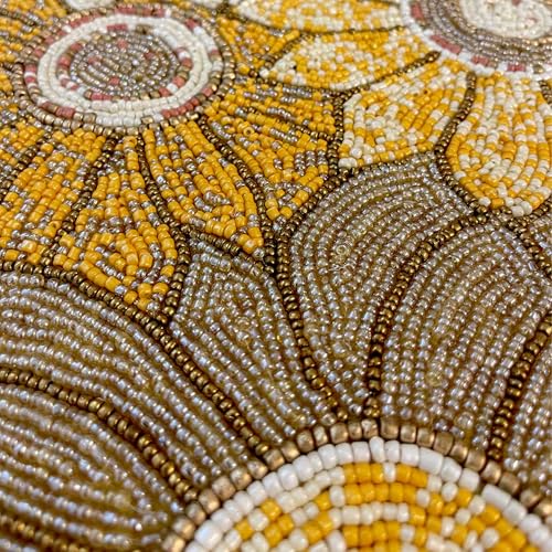 Image of Made for You Beautiful Beaded Table Runner Craftsmanship, Decorative Runner for Center & Dining Table, Pack of 1 Measure 13 X 36 Inches