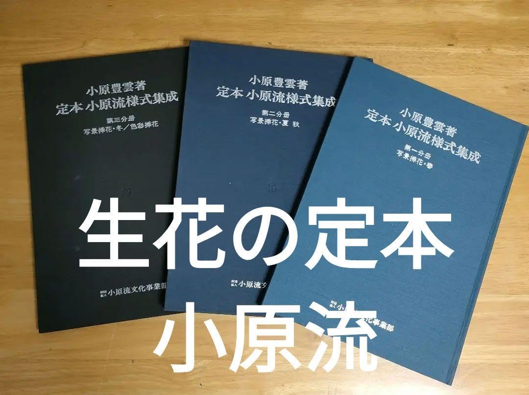 Amazon.co.jp: ！定本小原流様式集成 全3冊セット 中々手にはいらない 