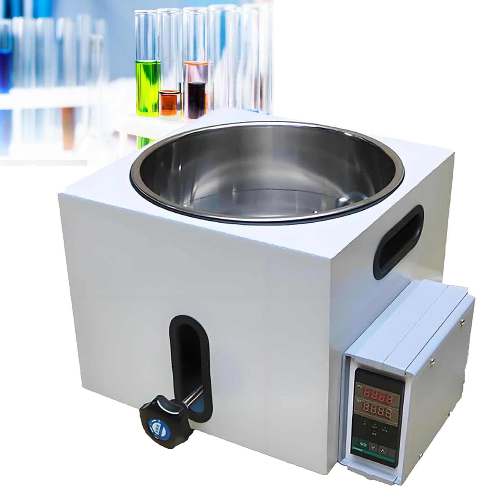 5L High-Temperature Circulating Oil Bath, Digital Magnetic Mixer, 300℃/572℉ Lab Water &amp; Oil Heater, Stainless Steel, Liquid Heating &amp; Stirring Equipment