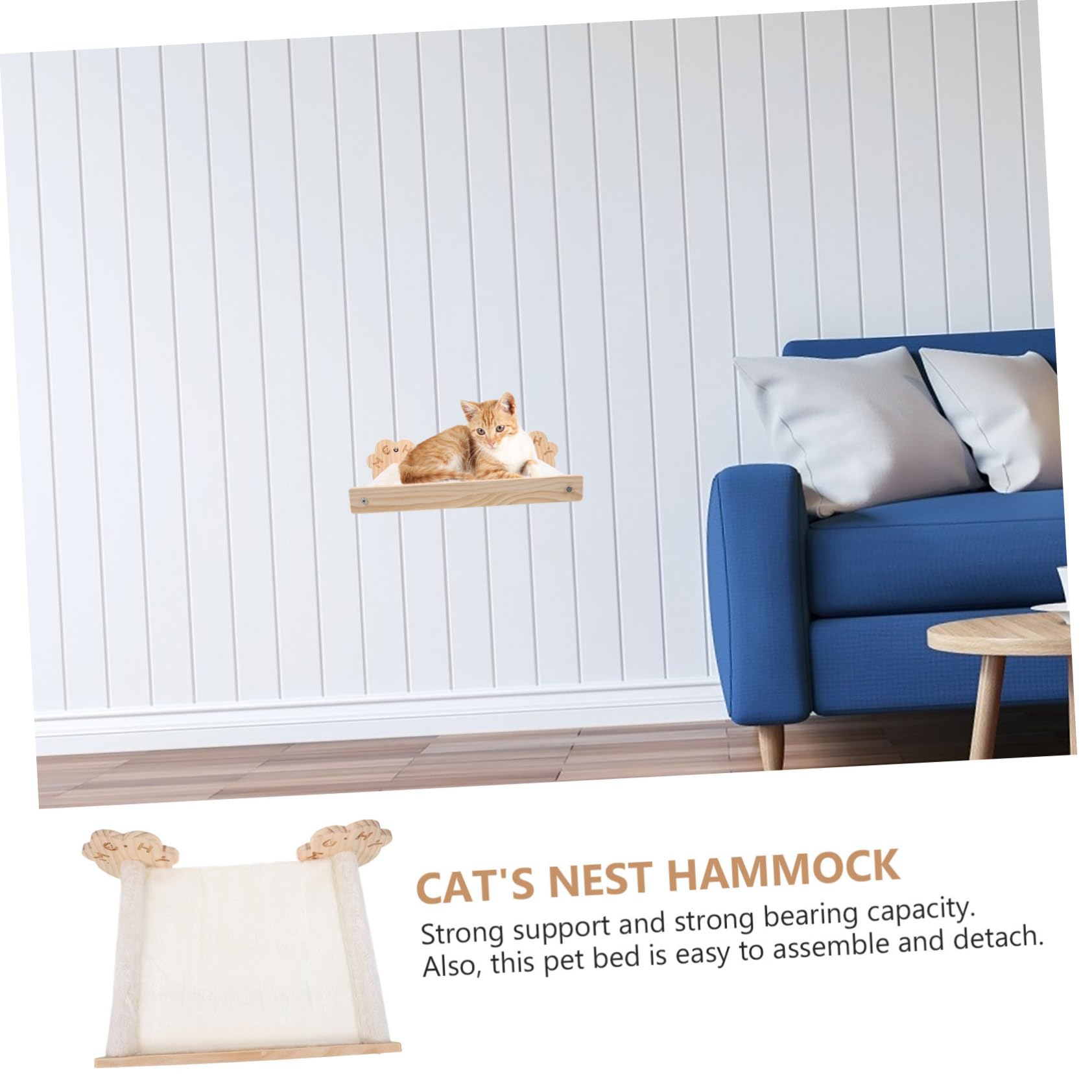 ABOOFAN Étagère pour Hamac Suspendu Pratique Et Confortable Mobilier Wall-Mounted pour Économique pour Économiser De Espace Et Un Détente à Animal