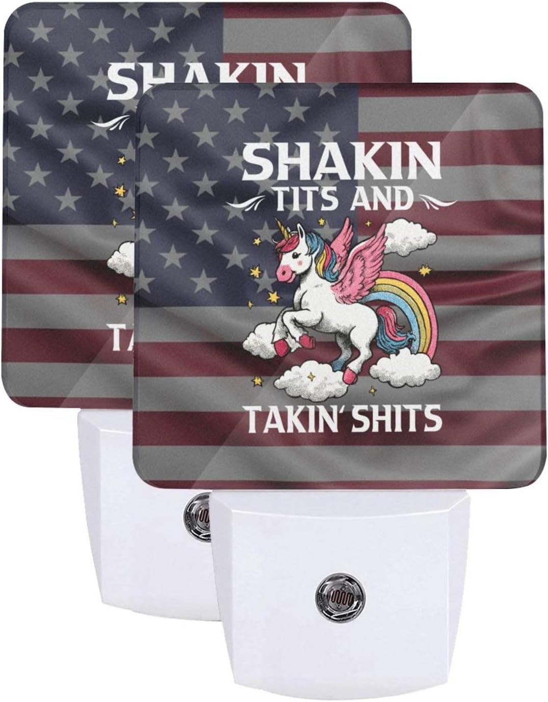 Shakin Tits Takin Shits Night Light Set of 2 Home Decor