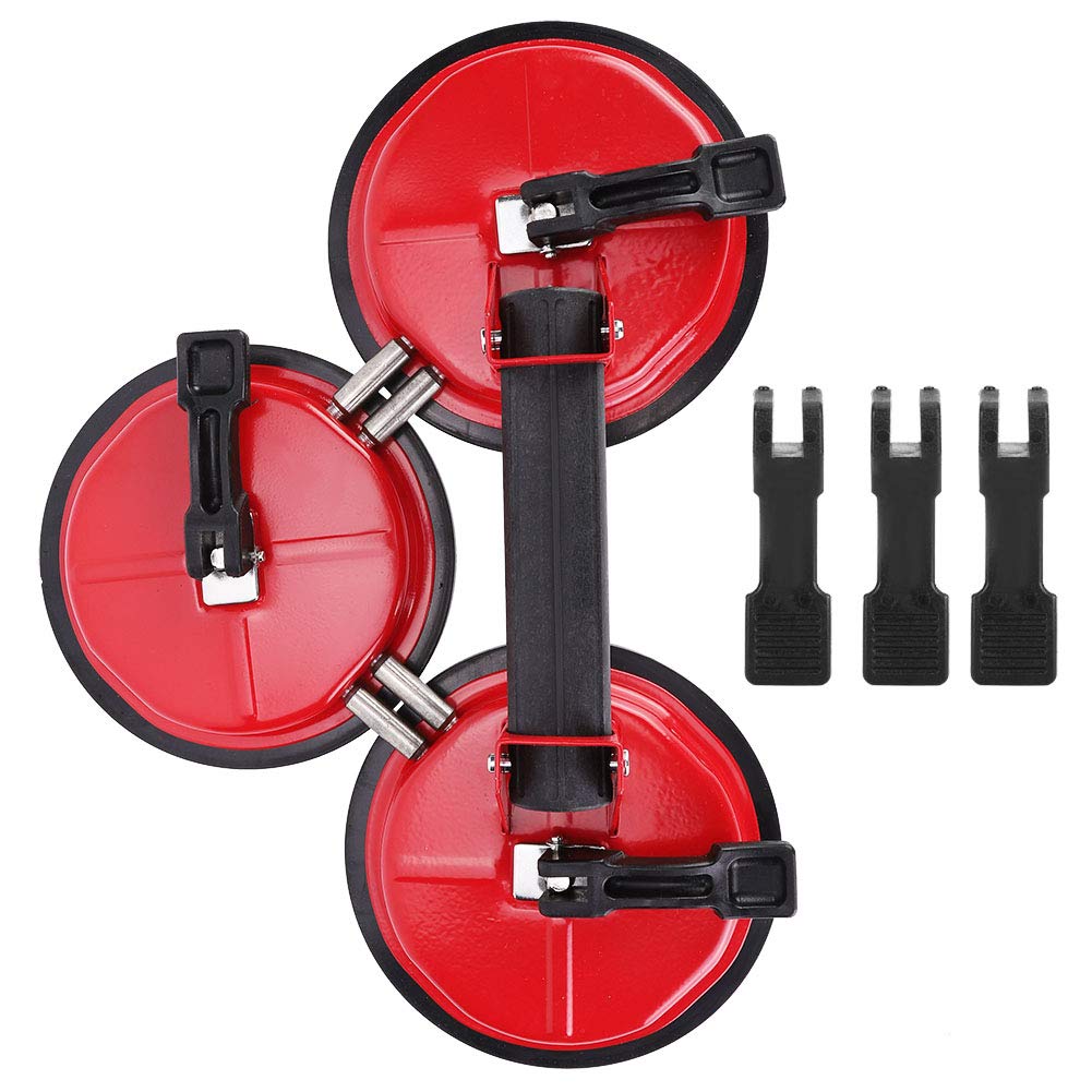 Culnflun Glass Suction Cup, Strong Movable 3 Claws Glass Suction Cup Lifter Labor Saving Repairing Moving Tool for Car Windshield Window Auto Glass