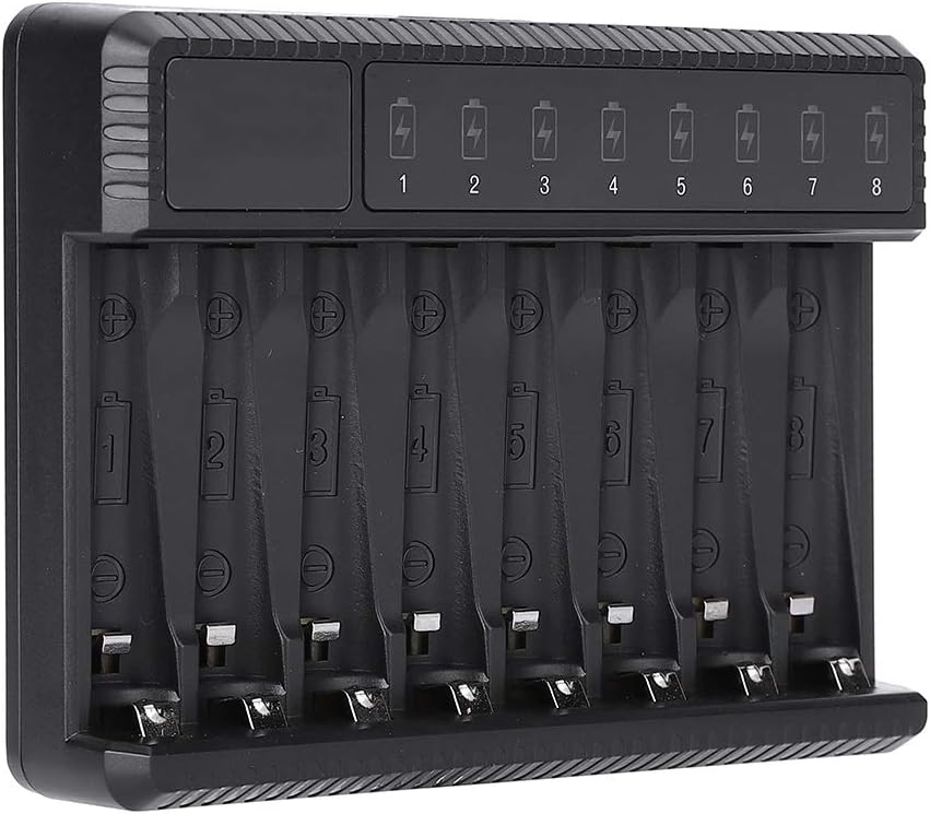 Generic 8-gniazdowa Bateria AA AAA z Niezależnymi Portami USB do ładowania Akumulatorów Ni MH Ni Cd – i Uniwersalna kompatybilność