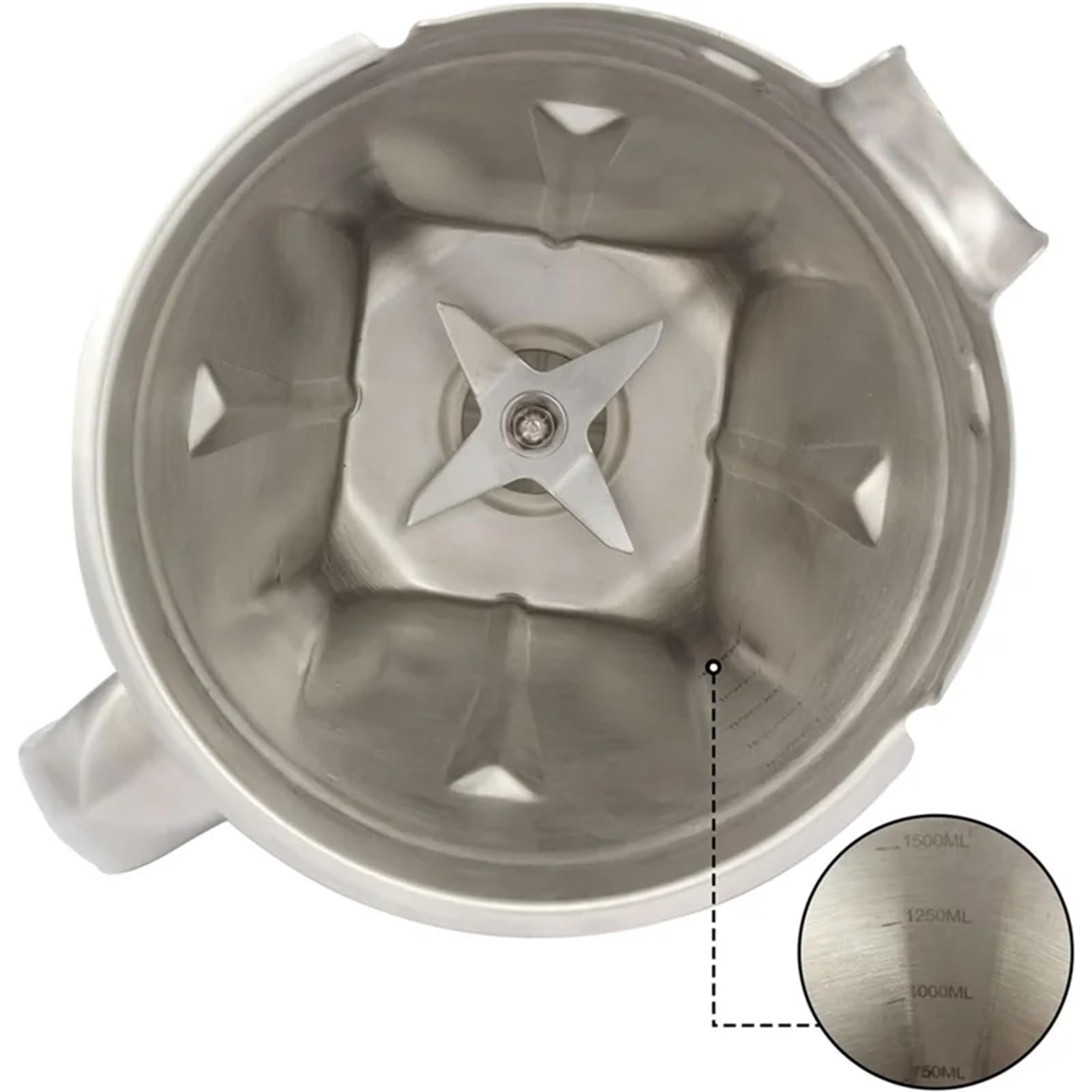 Récipient mixeur 48 oz inox de rechange | Bol inox 48 oz de rechange compatible G Series, Pro Series et Ascent