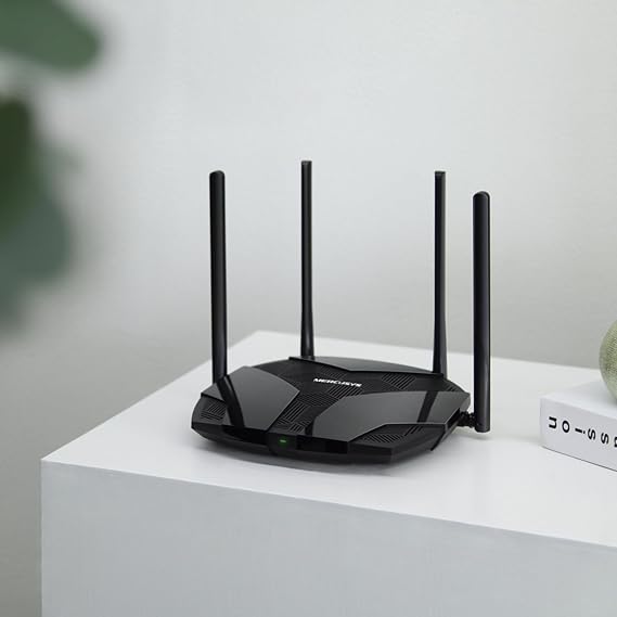 MERCUSYS MR80X Dual Band WiFi 6 Router AX3000Mbps,High Speed Wireless Gaming Router for Xbox, PS4,Steam & 4K Streaming with 4 High Gain Antennas,Support VPN Sever,3 Gigabit LAN Ports,Qualcomm Chipset
