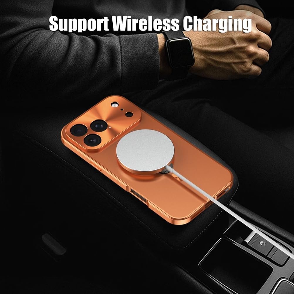 Generico Custodia Per Iphone 17 Pro Max/17 Pro/17 Air/17, Protettiva For Schermo E Lente Custodia Di Ricarica Wireless Cover(Blu,17 Pro)