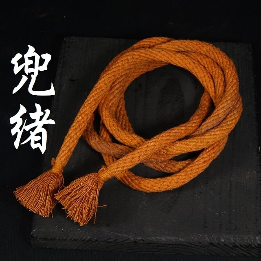 Amazon.co.jp: 兜緒 顎紐 太さ約 10mm 長さ約 187cm 金具 部品