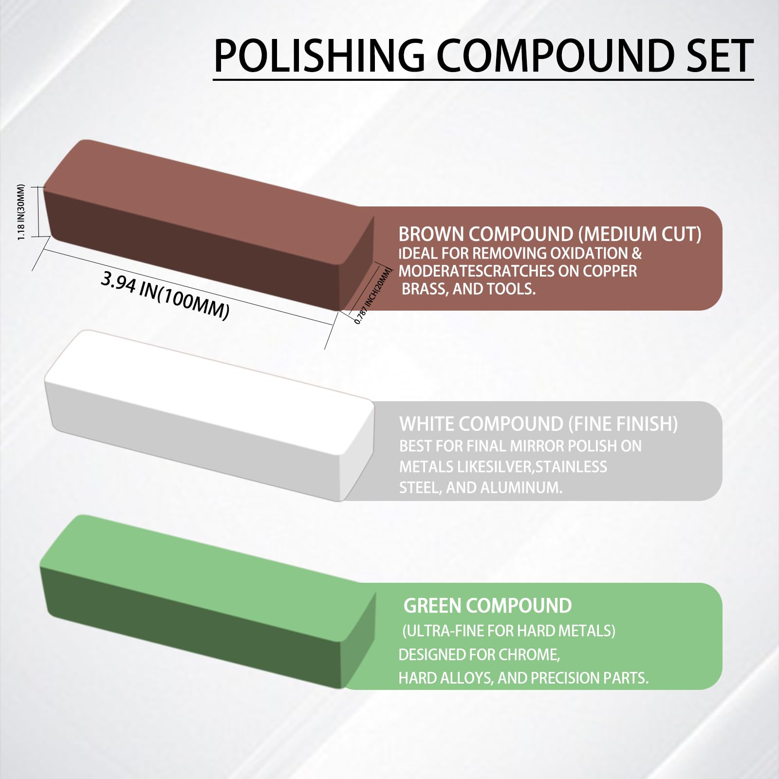Buffing Wheels Kit - 9pcs for Drill Polishing -5 Buffing Wheels Kit - 9pcs for Drill Polishing -5
