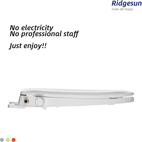 Miniatura 5 de Asiento de inodoro de bidé no eléctrico Swash Ecoseat se adapta a inodoros alargados, color blanco, sistema de boquilla doble, bidé con fácil