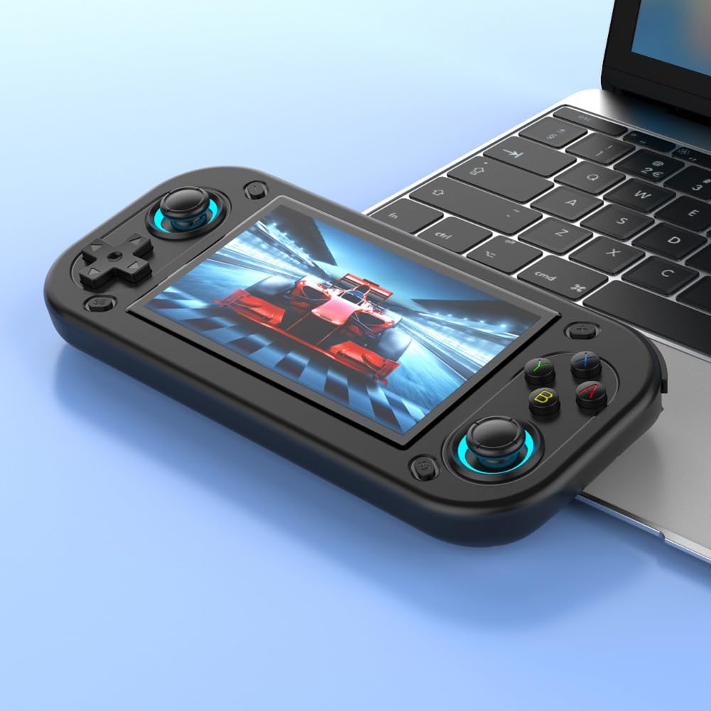 R43S retro ręczna konsola do gier wideo ekran 4,3 - kompatybilny przenośny kieszonkowy odtwarzacz wideo 64 GB gry A
