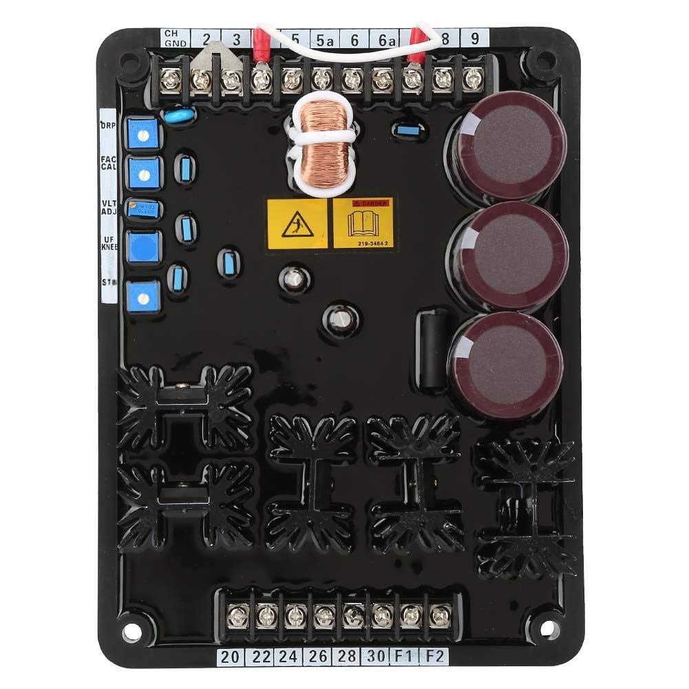 Regulador de voltaje, Negro, Metal, 1 unidad, Accesorios del generador de estabilizador eléctrico