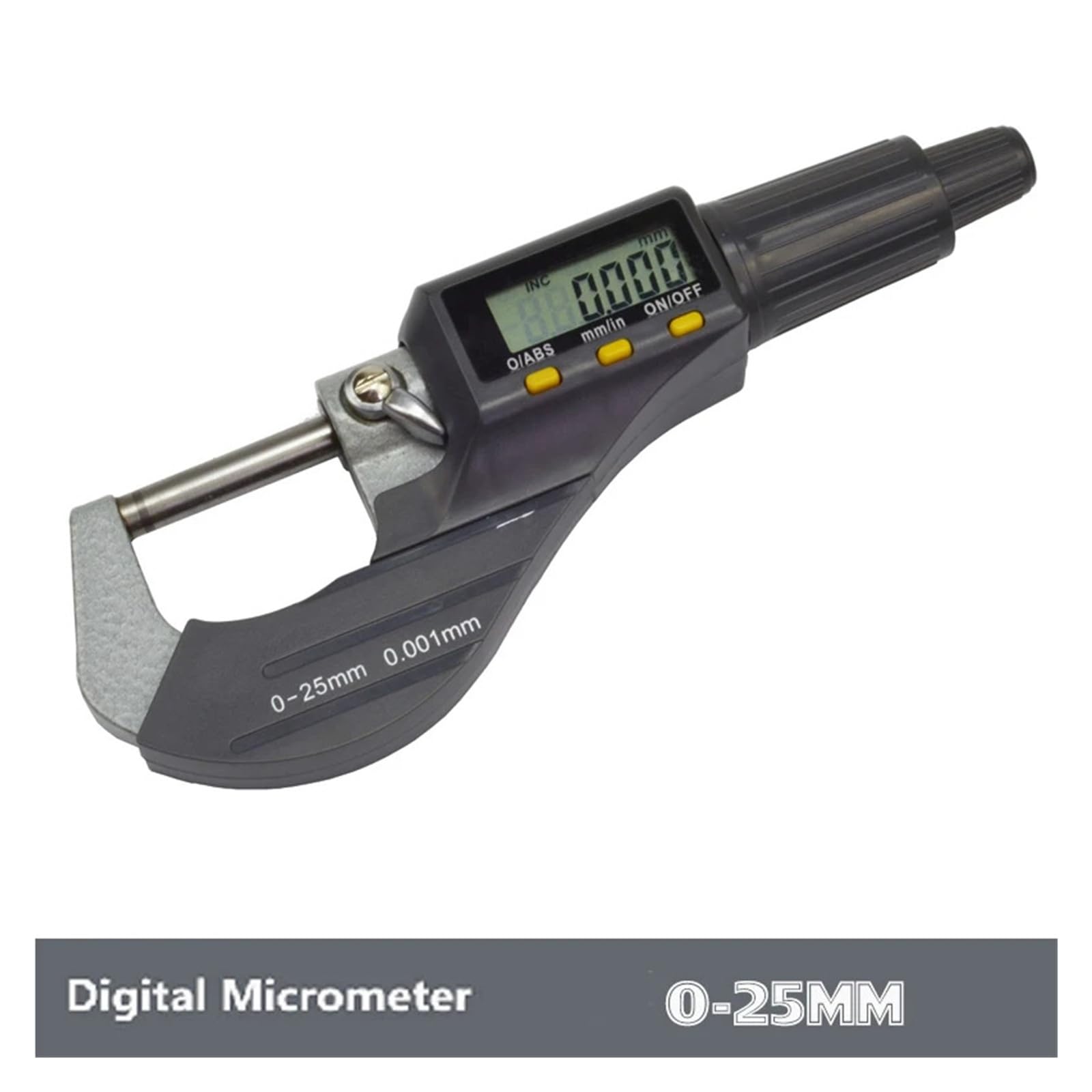 Micromètre Micromètre extérieur 0-25 mm, Outil de Mesure d'épaisseur en Pouces/métrique, résolution 0,00005"/0,001 mm