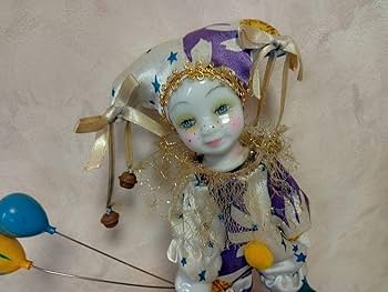 アンティーク　ピエロ置き物　レトロ Amazon.co.jp: ミニチュア ピエロ 置物 インテリア 人形 レトロ