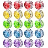 40 Pieces Light up Yo Yo Ball Bulk, LED Responsive Ball Colorful Plastic Responsive Bearing Ball Toy Party Favors for Kids Birthday Classroom Goodie Bag Fillers