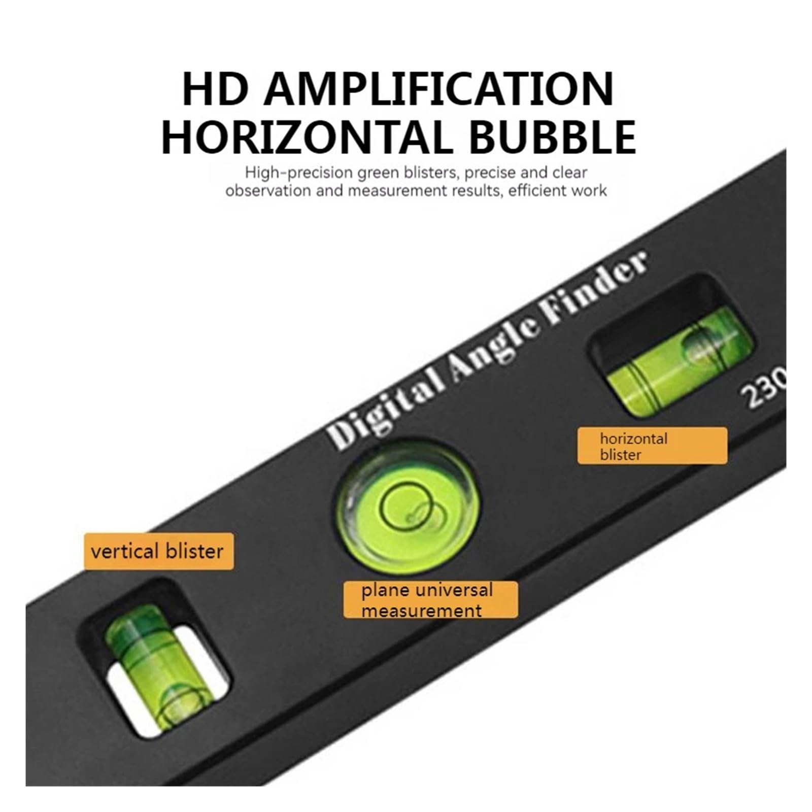 MUHM Goniómetro 4 en 1, Regla de ángulo electrónico, Instrumento de nivelación, Escala de 190mm/7 Pulgadas, 0-999, transportadores de Pantalla Digital, Herramientas de carpintería