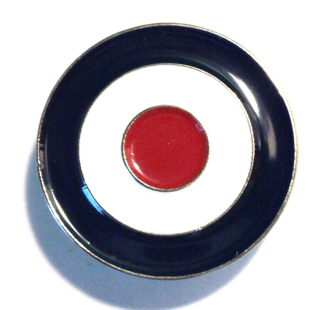 Metal Enamel Pin Badge Brooch Scooter Mod Vespa Lambretta RAF Roundel
