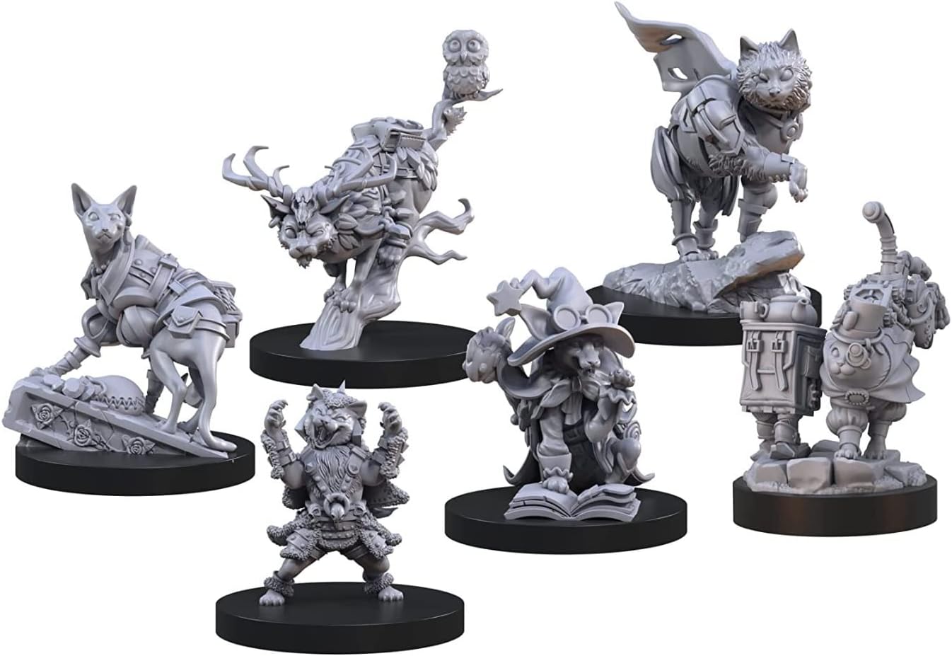 Amazon.com: Steamforged Games Miniatures – Animal Adventures: Cats of ...