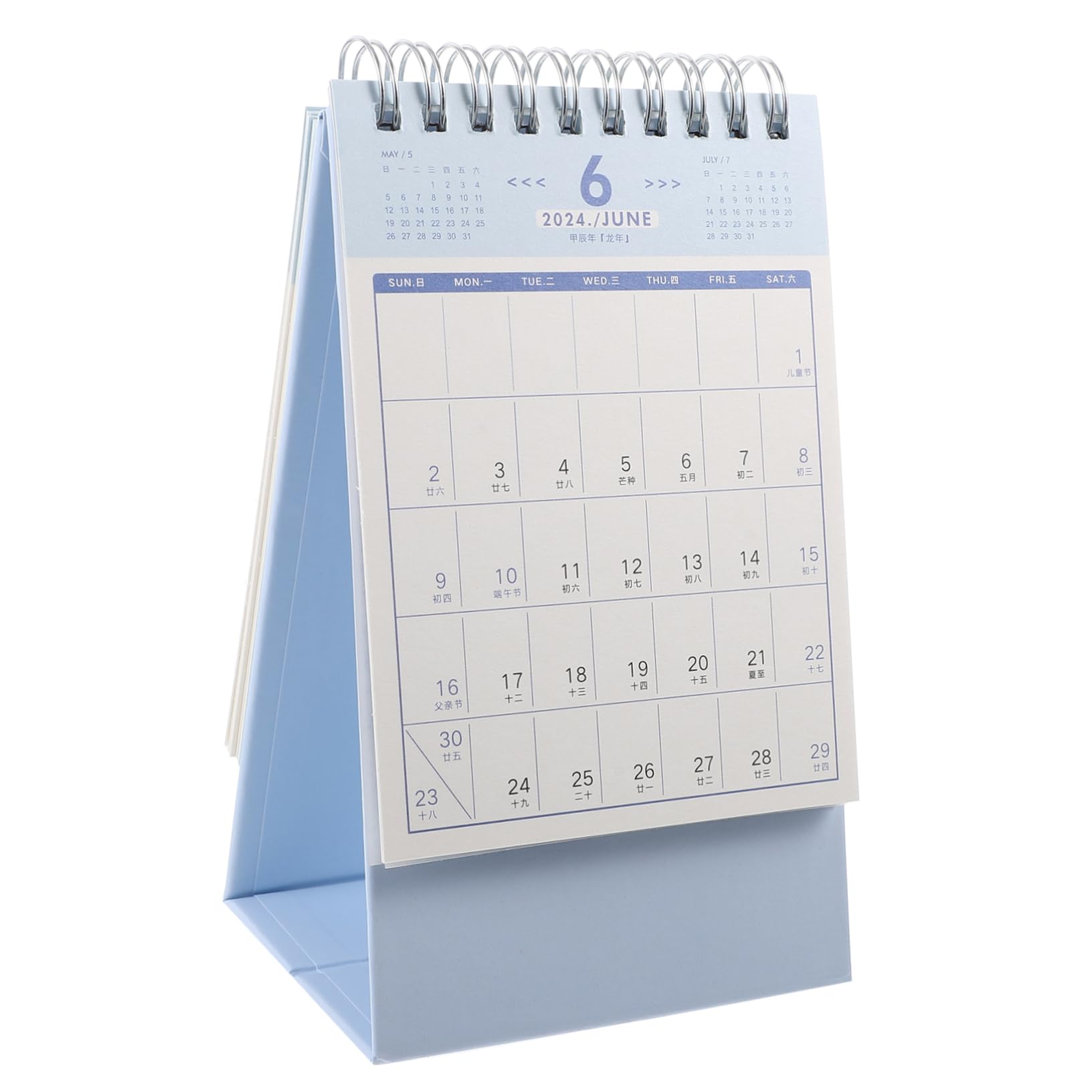 5 Stück Kleiner Stehender Tischkalender Kalender Büroplaner Stabil für Schreibtisch Home Office mit Abreißbarem Monatsdesign und Klarer Übersicht