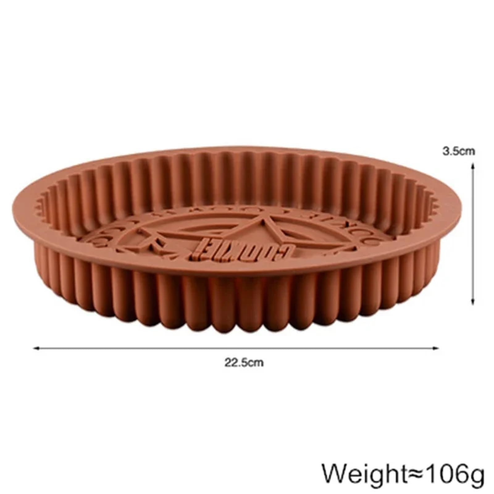 Stampo for biscotti al cioccolato rotondo 3D, 4 pezzi, stampo in silicone for Oreo, teglia antiaderente for budino, for torta mousse grande Per La Produzione Del Cioccolato