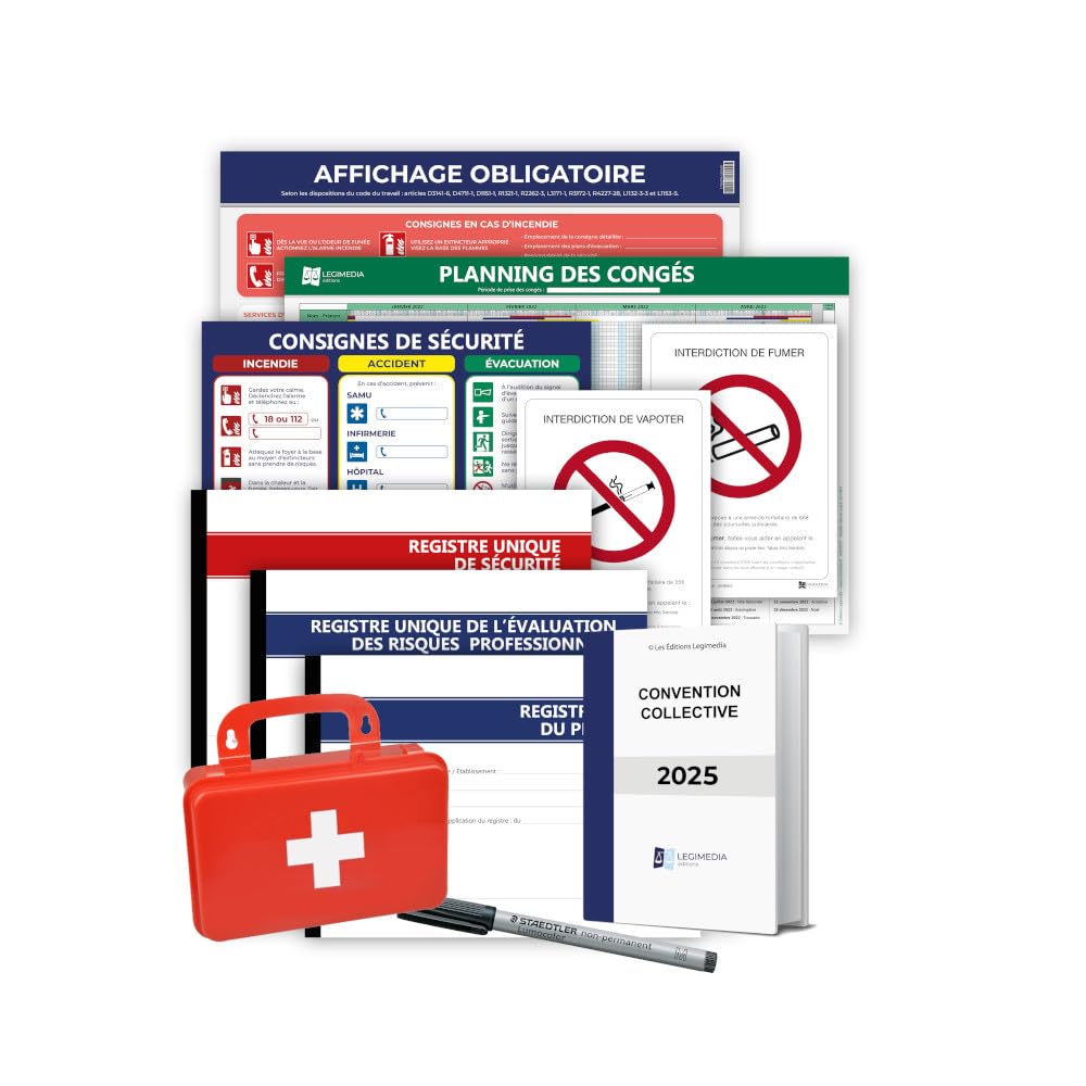 Pack affichages obligatoires, registres, convention collective. Conformité entreprise 2026 : Port de plaisance