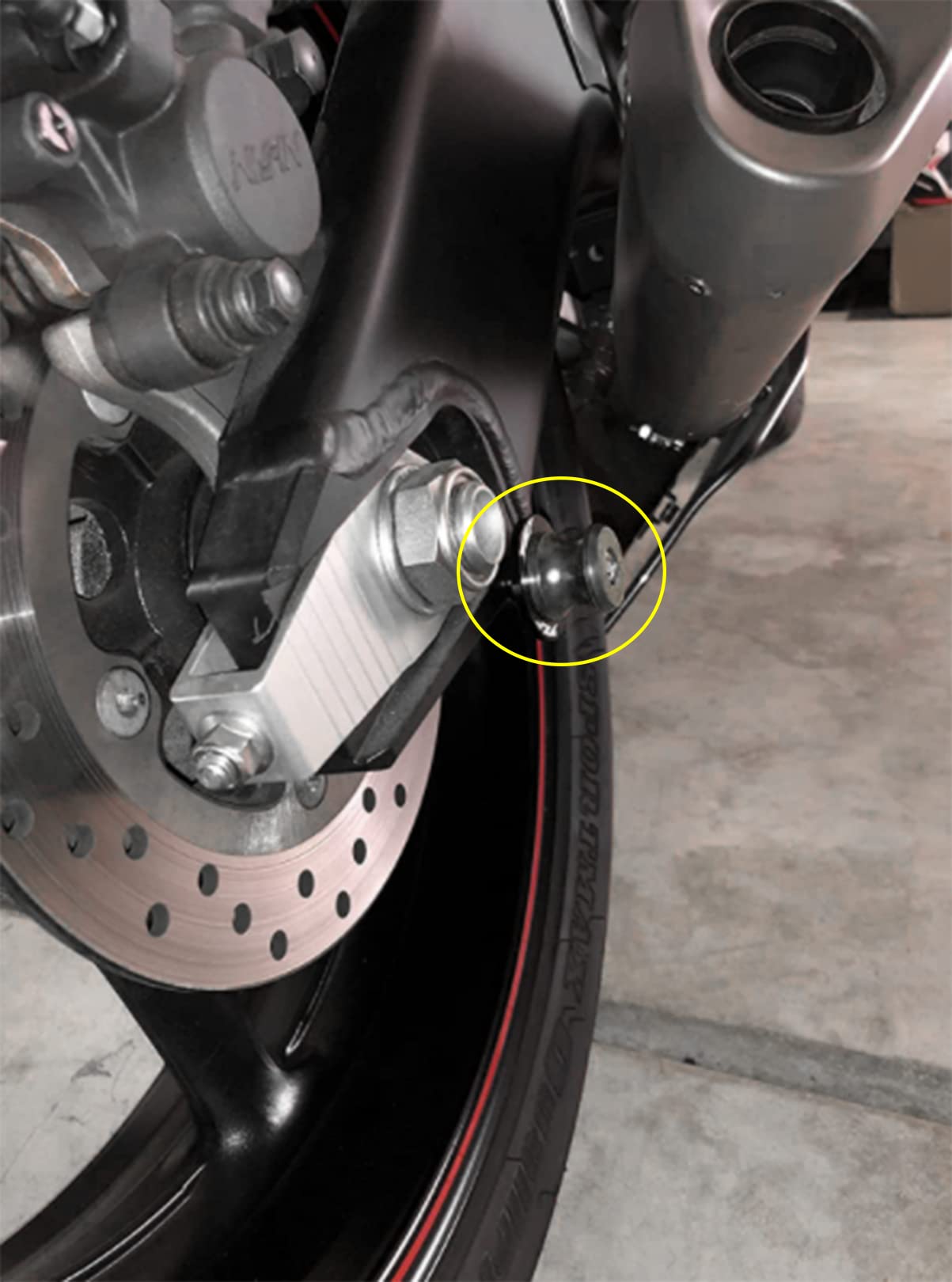 M6 Diabolos Akcesoria motocyklowe do MT 09 MT-09 SP FZ09 MT09 TRACER 2014-2024 suwaki wahacza
