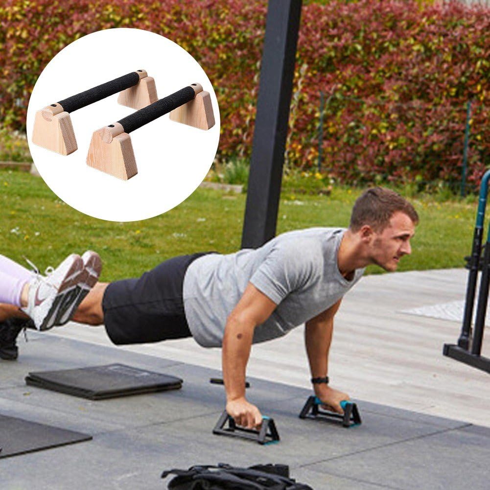 ウエイトトレーニング High Quality Wooden Parallettes Amazon.com: Vjnyvs Wooden Parallettes Gravity Fitness, Pull Up