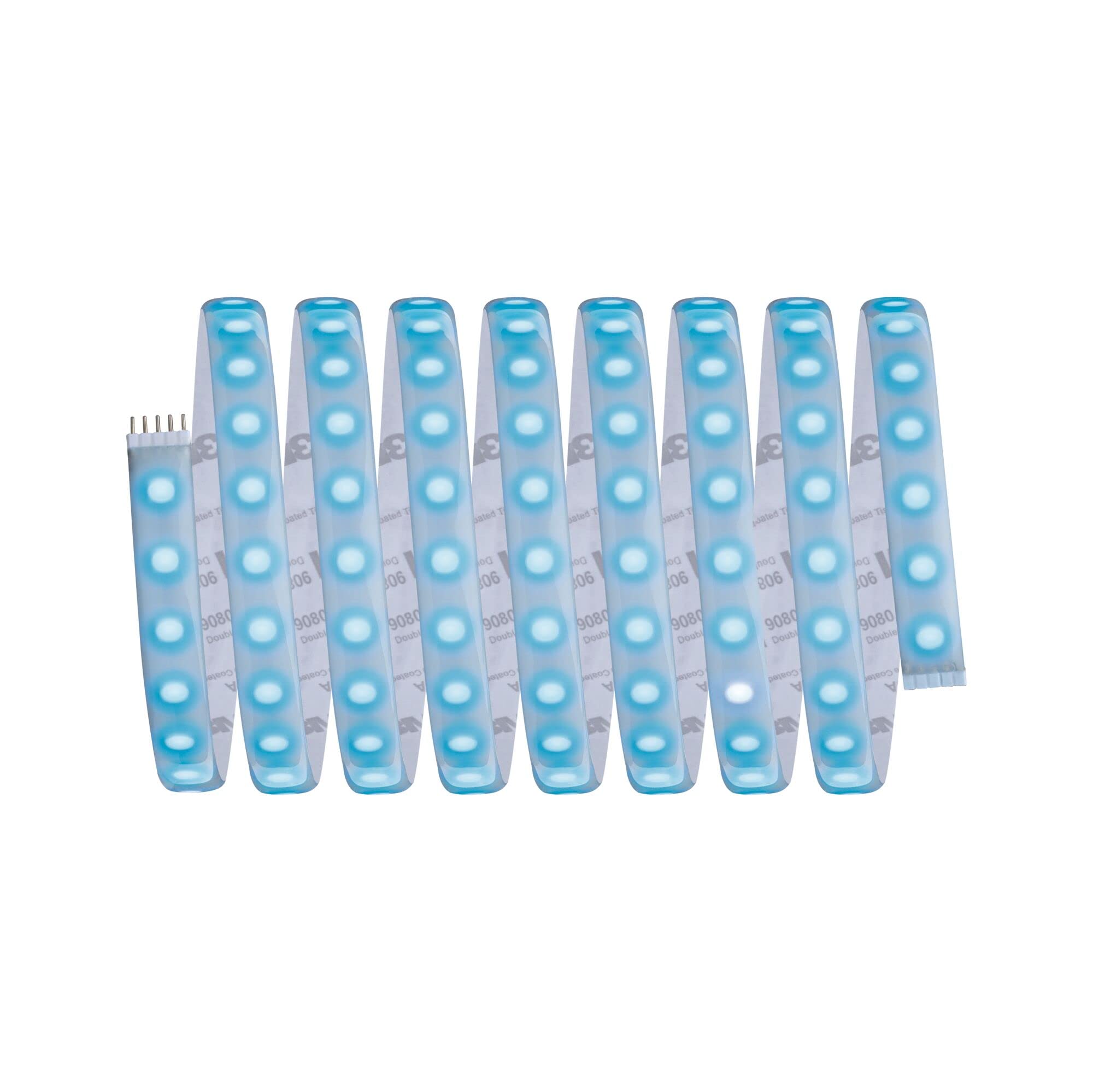 Paulmann 70529 Strip LED MaxLED 1000 RGBW juego básico IP44 33W 1000lm/m regulable 3m plateado plástico 72 LED/m 75VA