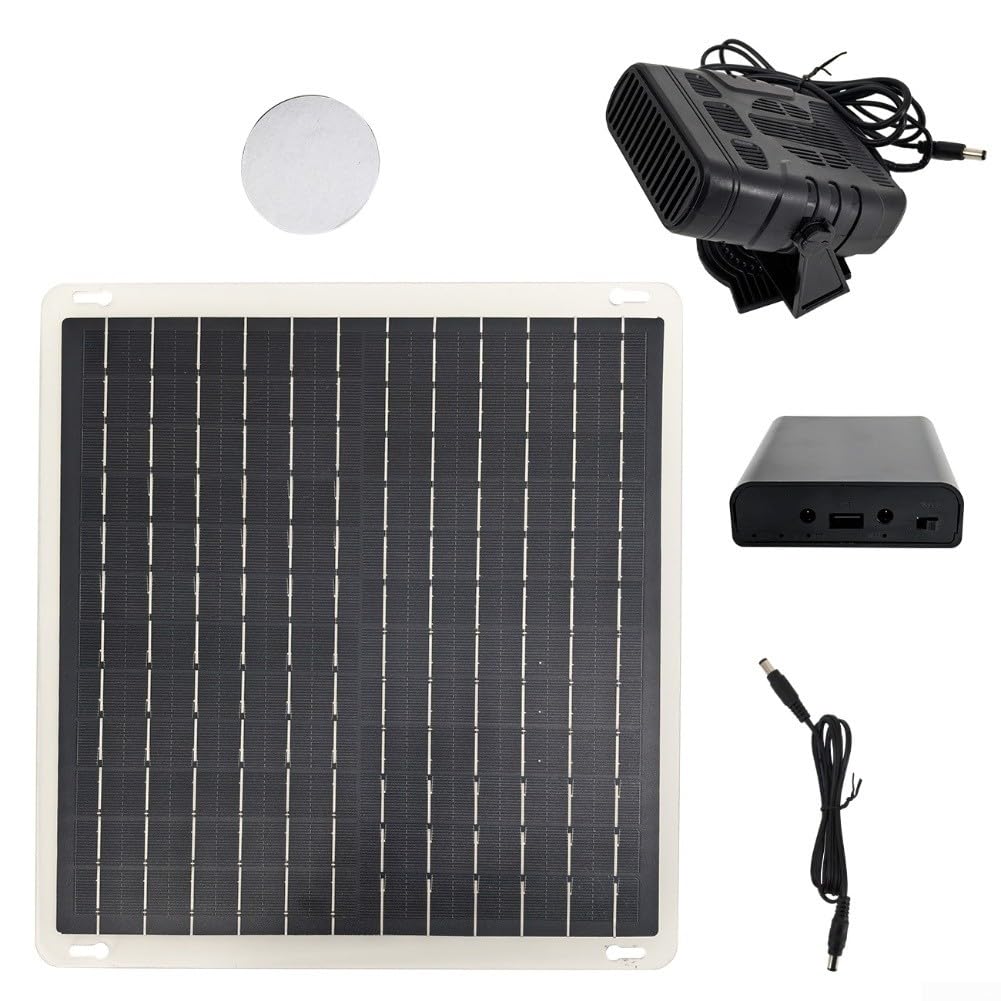 Calentador del panel solar de 10W con la fan para el calentamiento de la casa del coche o del animal doméstico, calentador solar de la cabina del vehículo, calefacción al aire libre portátil