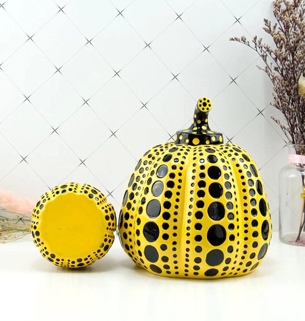 Amazon.co.jp: カボチャ草間弥生アーティスト現代彫刻水玉アートホーム