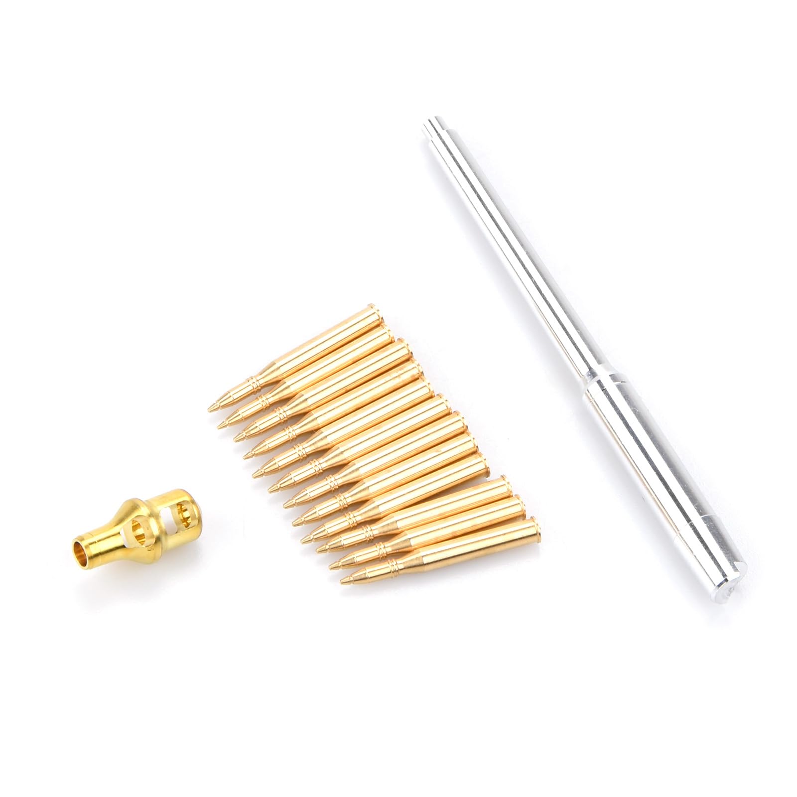 Metal Barrel + Shells Accessories Kit Tank Model Replacement for Tamiya 35216/35227 1/35 German Tiger I Tank