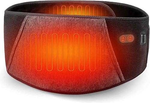 FEETMOR Almohadilla térmica para aliviar el dolor de espalda, almohadilla térmica menstrual inalámbrica, almohadilla de calefacción de espalda para
