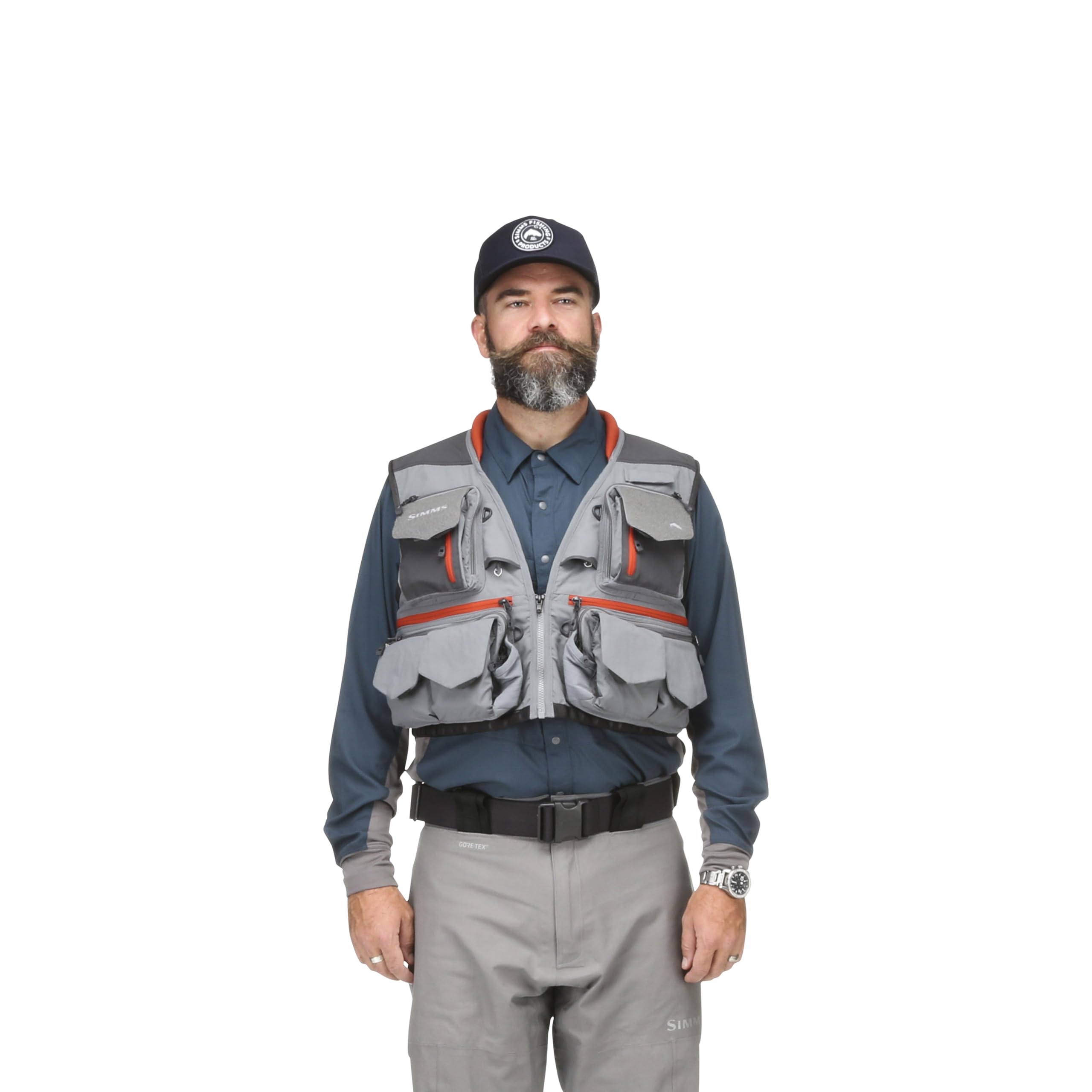 Amazon.com : Simms Guide Vest Steel S : Sports & Outdoors