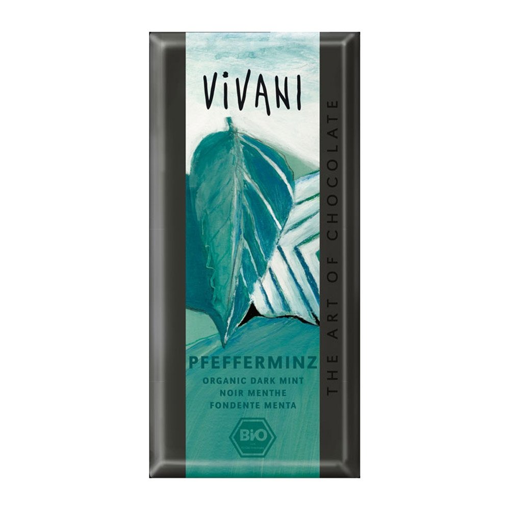 VivaniOrganic Peppermint Chocolate Bar, 3.5 OZ