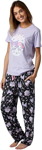 Miniatura 2 de Bioworld Kuromi  My Melody - Conjunto de ropa de dormir lavanda para mujer Multi colorido