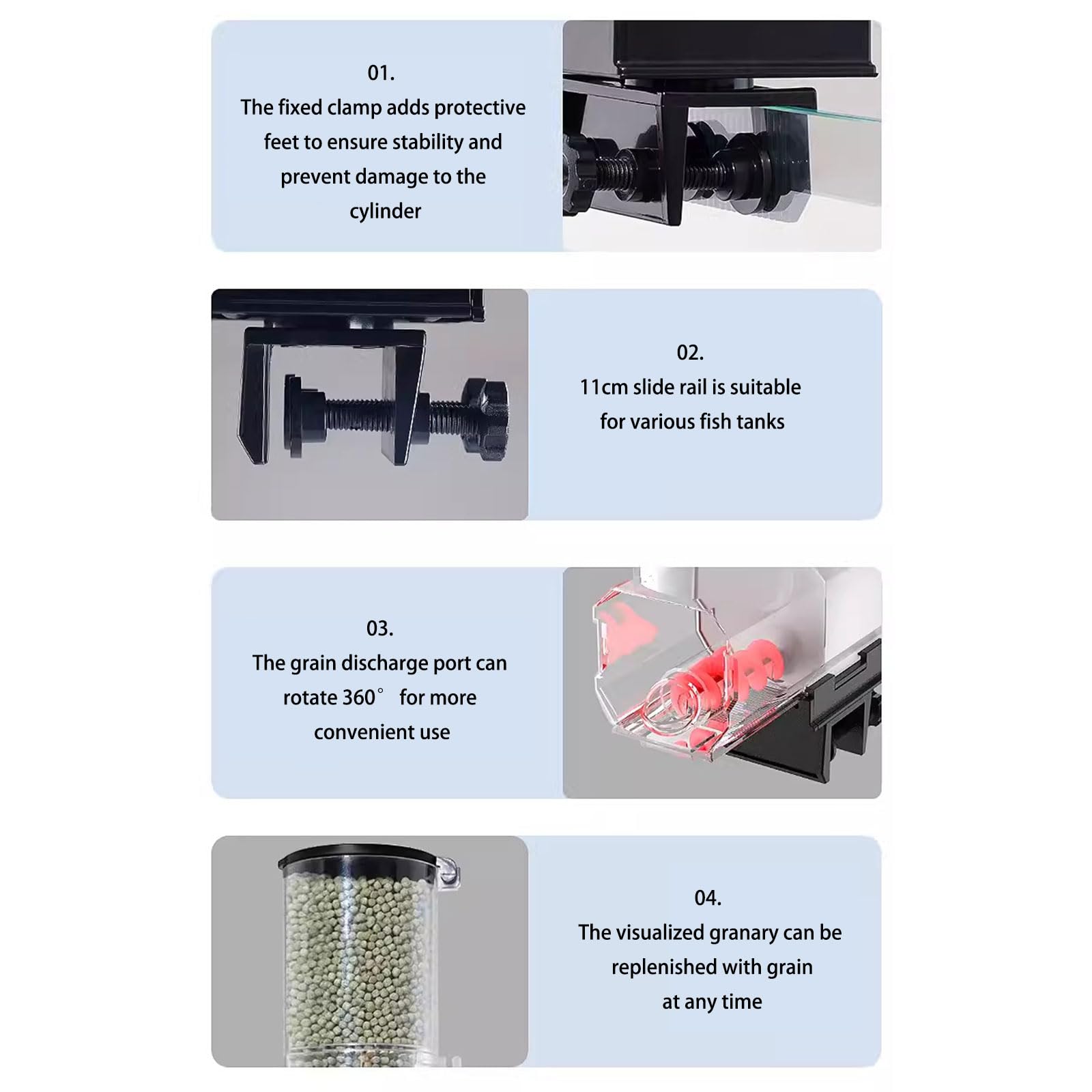 Programable acuarios alimentadores tanques dispensador 6 ajustes temporizador accionamiento batería acuarios accesorios en el interior sistema de alimentación automático