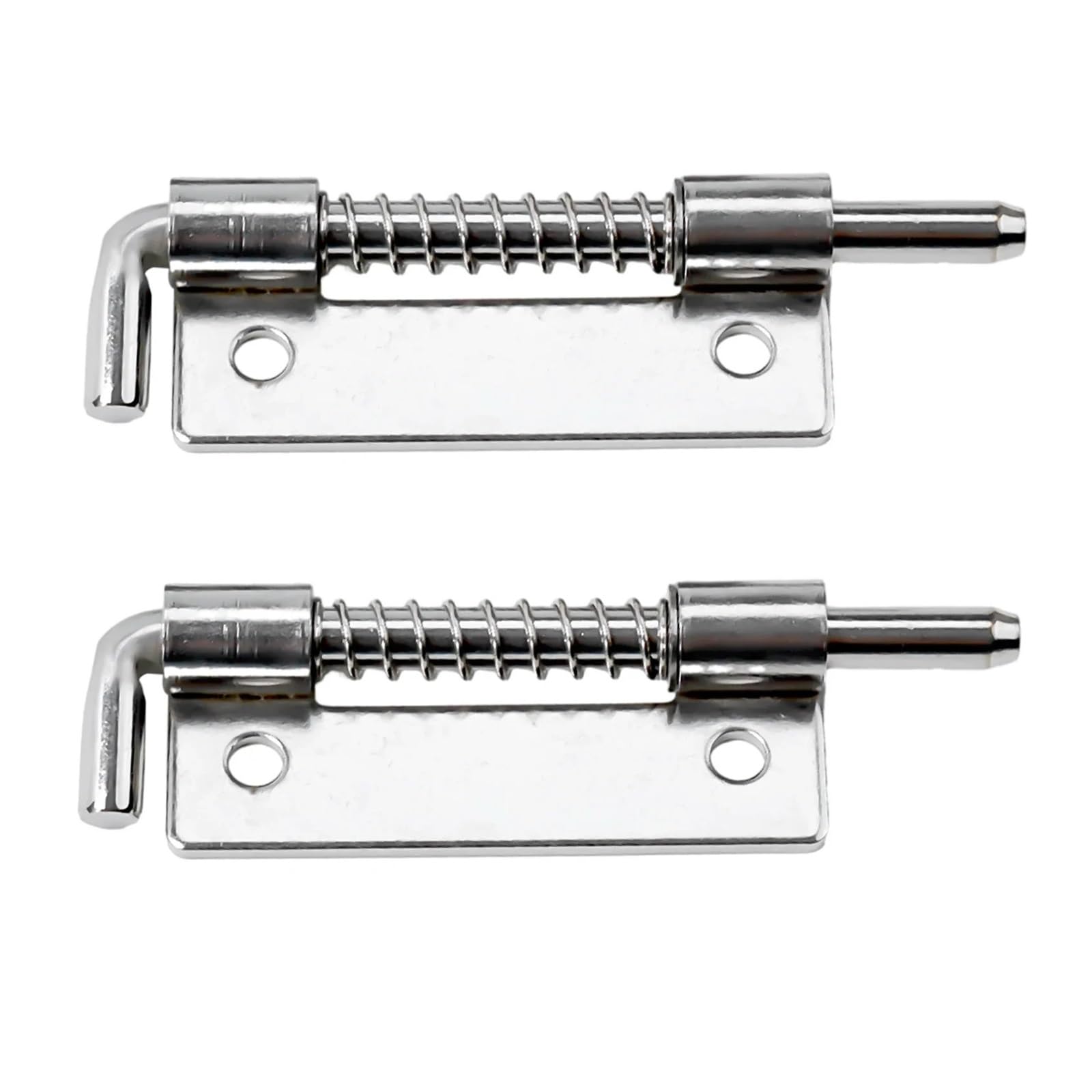 2Pcs Garage Door Lock Latch Spring Stainless Steel Bolts Latches Security Bolt for Yard Gate