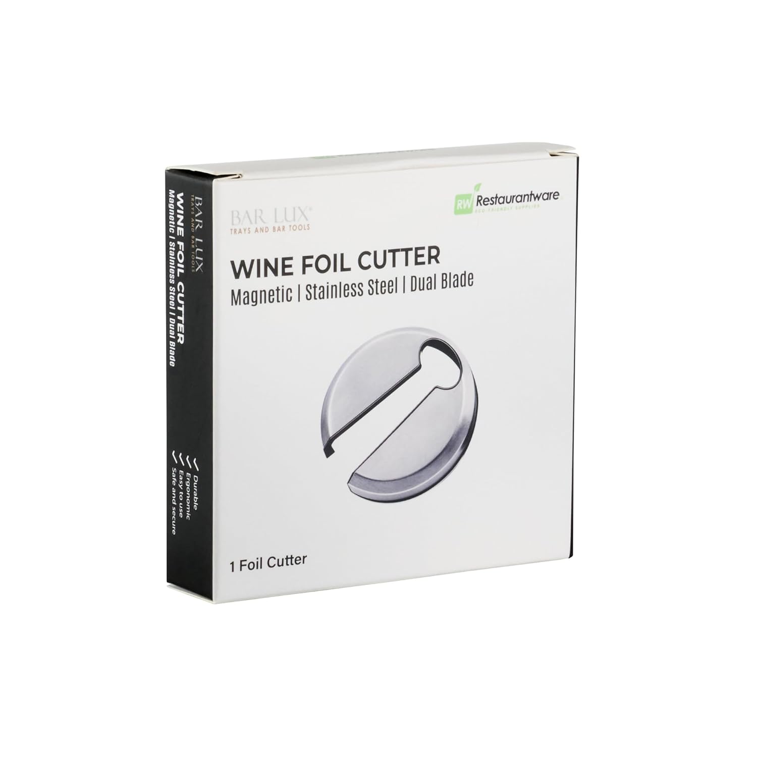 Restaurantware-Bar Lux Foil Cutter, 1 Wine Bottle Opener Accessory - Magnetic, Dual Razor-Sharp Blades, Stainless Steel Bottle Seal Remover, Ergonomic Design, For Wine Lovers - Image 13