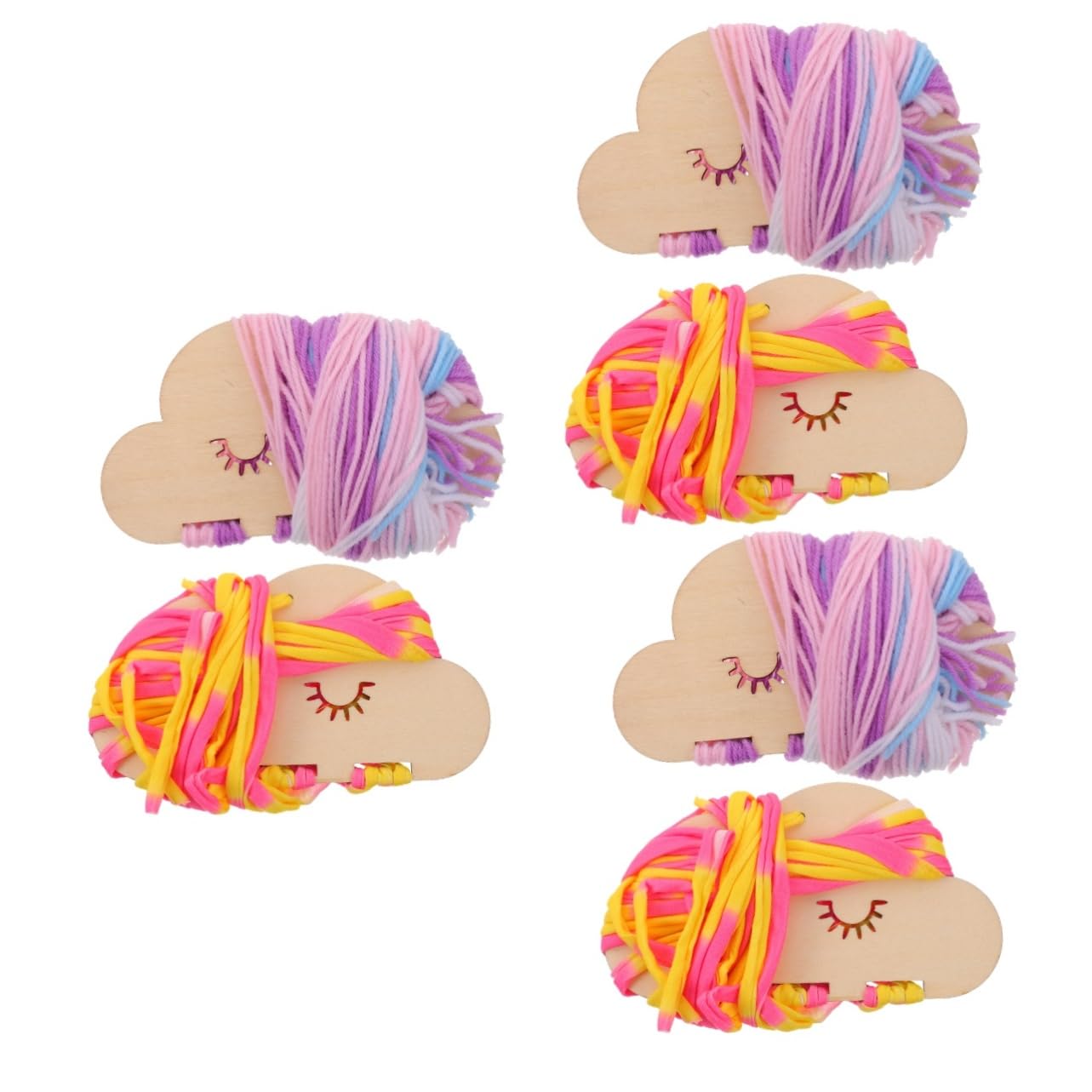 Rangement mural pour pinces à cheveux Abaodam | Organisateur en tissu 6 pièces
