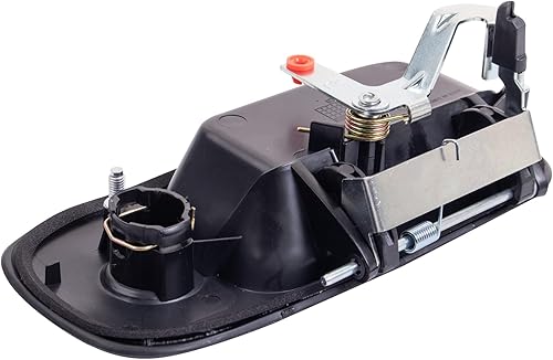 Miniatura 270 de TRQ Manija de la puerta exterior trasera izquierda del lado del conductor negra compatible con Honda Civic 2001-2005