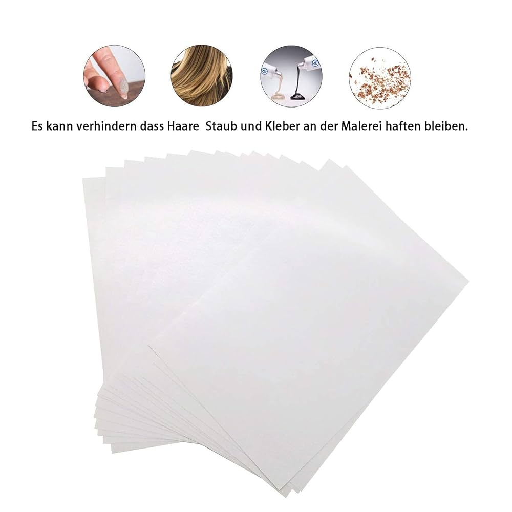 Papier Diamond Painting YZROHYI - 100 Feuilles Anti-Adhésives 15x10cm | Protecteur Pour Broderie Diamant