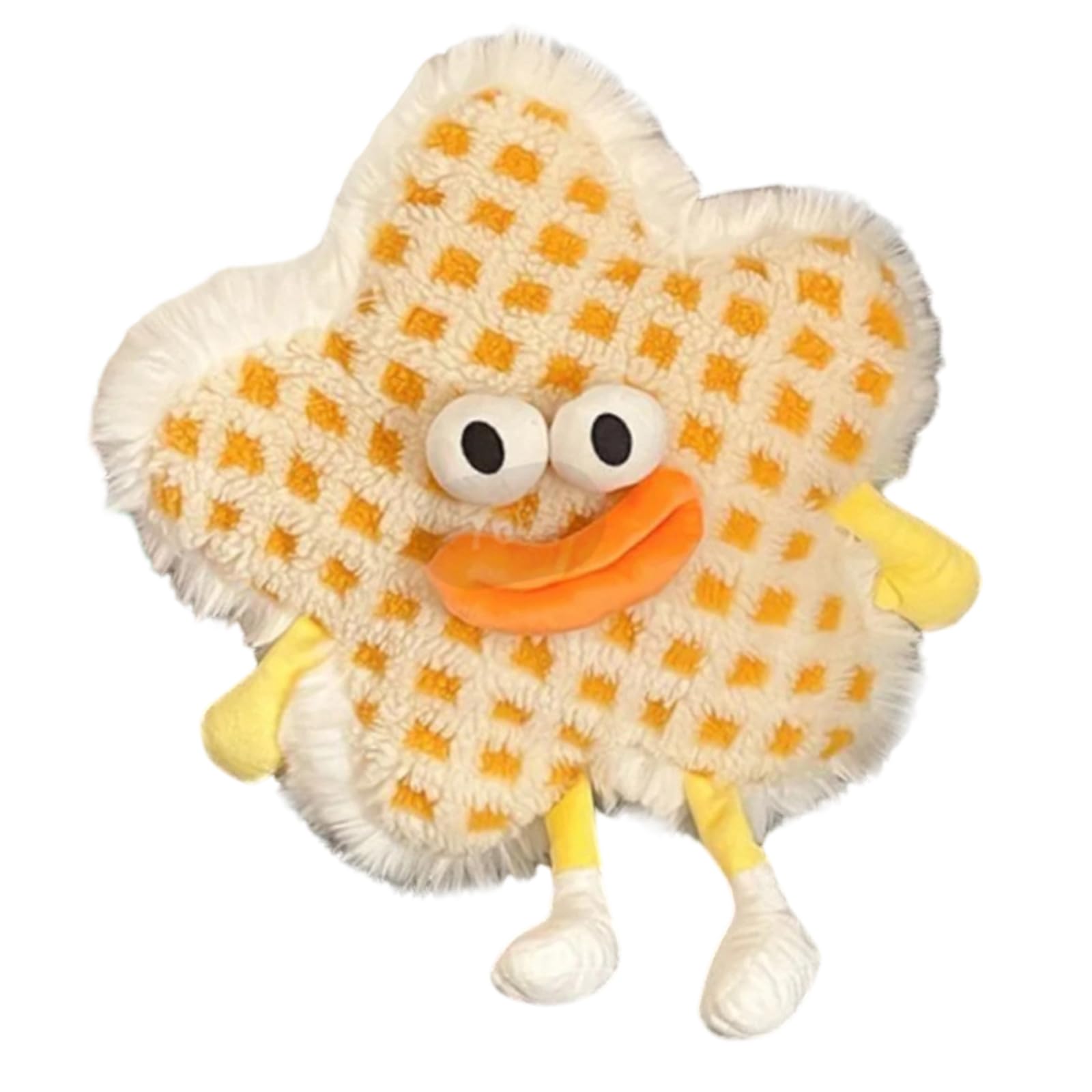 Kalttoy Star Shape Throw Pillow Cartoon Sausage Lips Accent Furry Cushion Home Decors Durability Polyester Fabric Star Shape Pillow