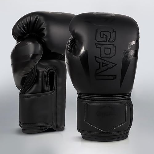 Miniatura 7 de Guantes de boxeo, entrenamiento de boxeo profesional, guantes de kickboxing para hombres, mujeres, adultos, niños, acolchado de varias capas, para
