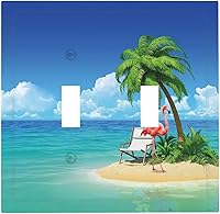 Vista 43 de Cubierta de Interruptor de Luz de Estilo Boho Vintage de los 70 Sol Arcoíris Champiñón Floral Rocker Individual 1 Gang Cubierta de Enchufe