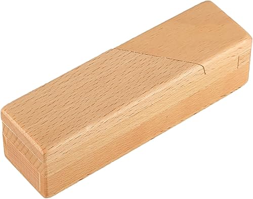 AHYUAN Caja de rompecabezas de madera con apertura secreta, hecha a mano, rompecabezas 3D de cerebro rompecabezas mágico de madera, caja misteriosa