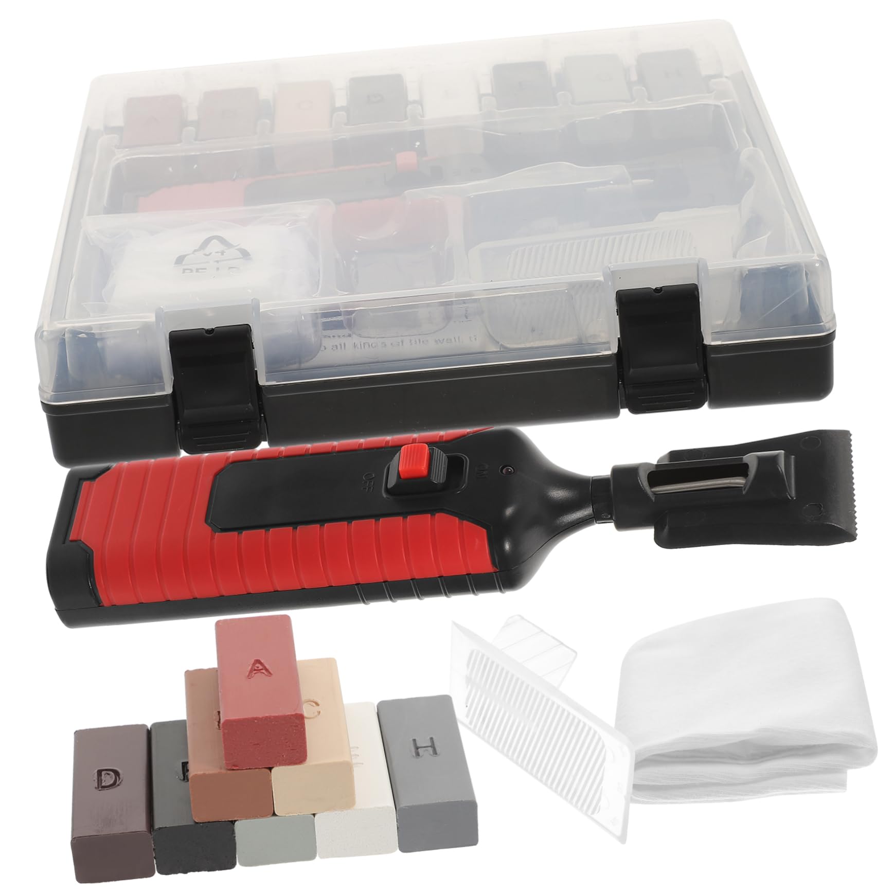 DOITOOL 1juego Kit De Reparación De Azulejos De Porcelana Herramienta Para Reparar Grietas Encimeras Solución Rápida Para Daños Suelo y Muebles Coloridos Bloques De Cera Para Cocina y